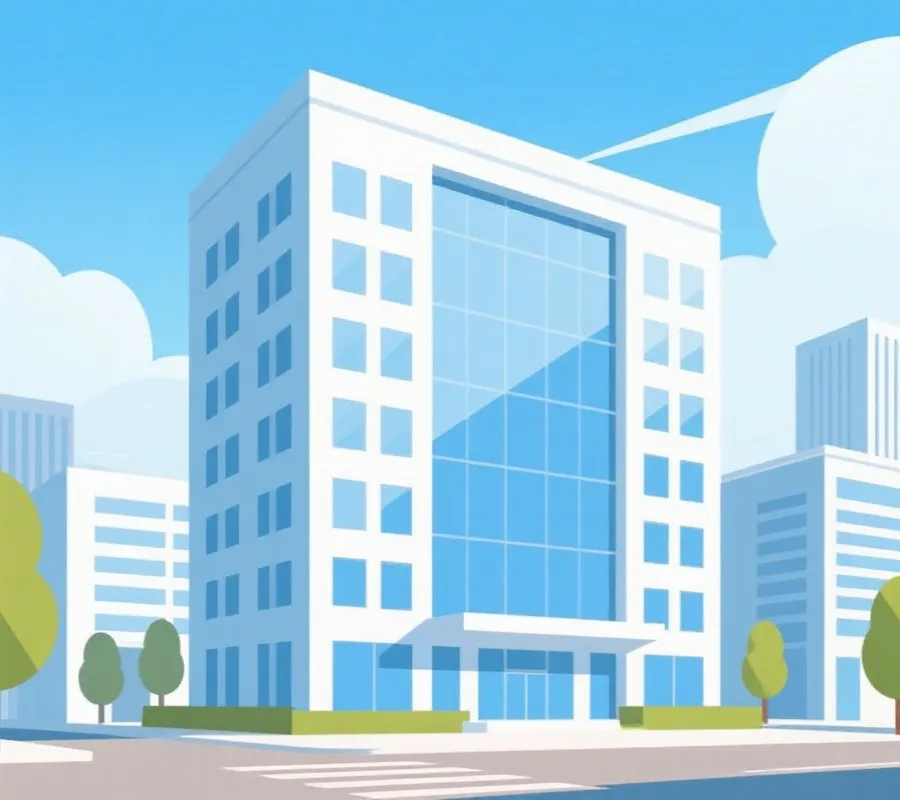 办公地点与商务沟通示意图